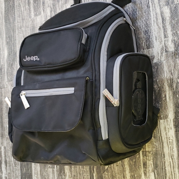 Jeep Handbags - JEEP BLACK DIAPER BACKPACK
